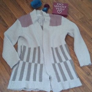 Silence & Noise Wool Tan Cardigan